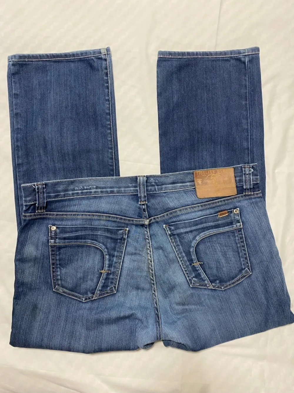 Fidelity Men's Dark Blue Relaxed Straight Jeans